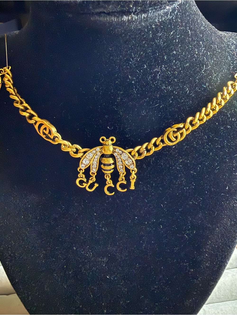 Fashion Jewelry Gold Bee Charm Bracelet with Crystal Accents